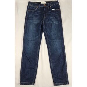 Madewell 9" High-Rise Skinny Crop Jeans‎ Dark Wash Denim Womens Size 27 x 26
